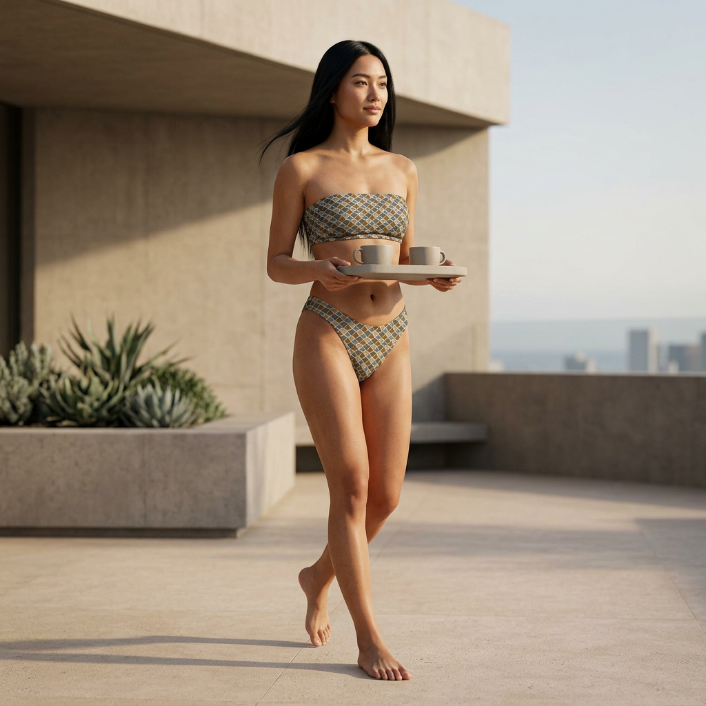 Bandeau Bikini Set  562F