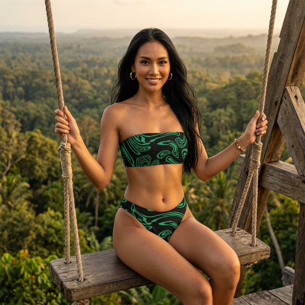 Conjunto de bikini bandeau 512F