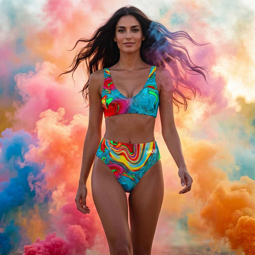 Conjunto de bikini de talle alto 402F