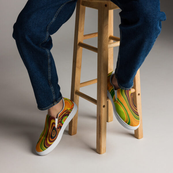 Men’s slip-on canvas shoes Qvacky Model 494F - Image 9