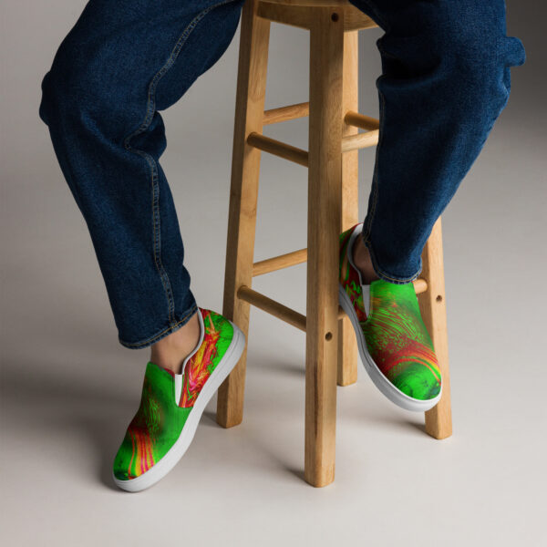 Men’s slip-on canvas shoes Qvacky Model 498F - Image 9