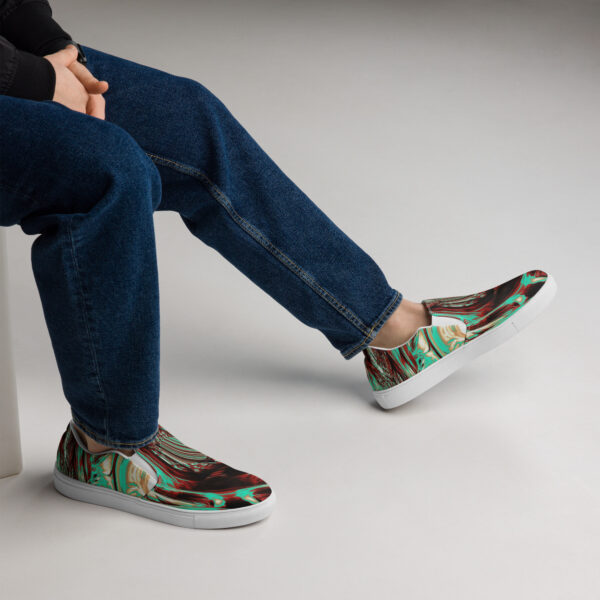 Men’s slip-on canvas shoes Qvacky Model 484F - Image 4