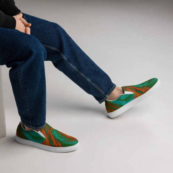 Men’s slip-on canvas shoes Qvacky Model 86F - Image 3