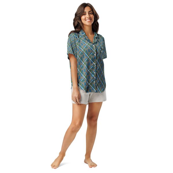 Women’s short sleeve pajama top Qvacky Model 537FF - Image 11