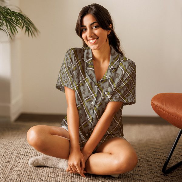Women’s short sleeve pajama top Qvacky Model 537GF - Image 2