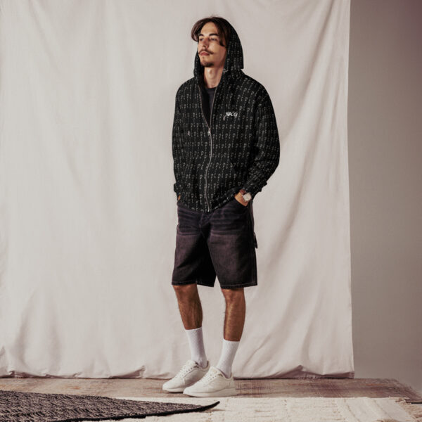 Unisex zip hoodie Qvacky Model 550F - Image 6